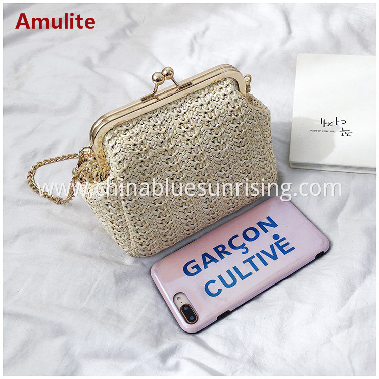 Small fashion straw bag